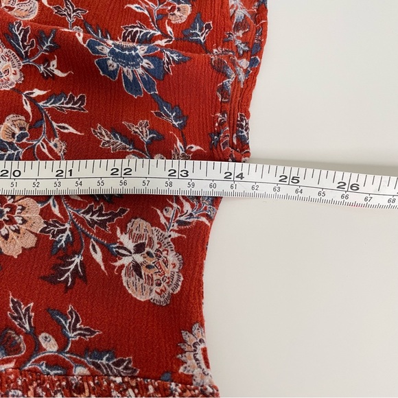 Knox Rose Sz XL (16) Floral Boho Cottagecore Dress Asymmetrical Hem Pockets - Picture 9 of 11